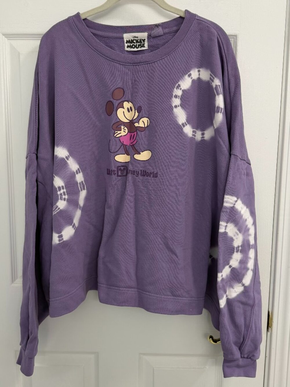 Mickey Mouse Tie Dye Pullover Sweatshirt